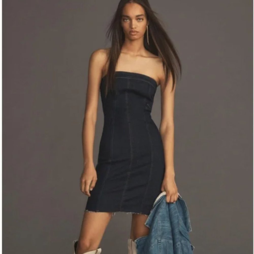Like New! Anthropologie ❤️Pilcro Strapless Mini Dress